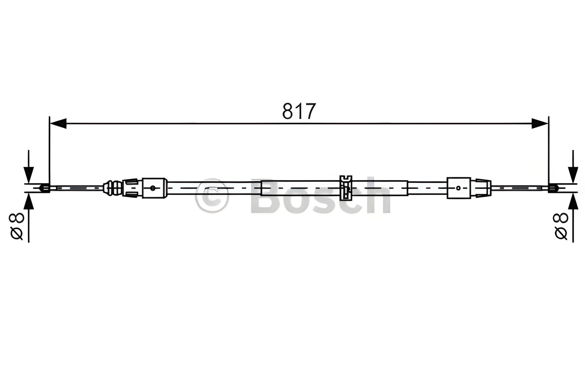 Трос ручного гальма MERCEDES-BENZ GL-CLASS, BOSCH (1987482024) Трос ручного гальма MERCEDES-BENZ GL-CLASS, BOSCH (1987482024)