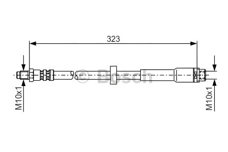Шланг тормозной AUDI A6, BOSCH (1987476293)
