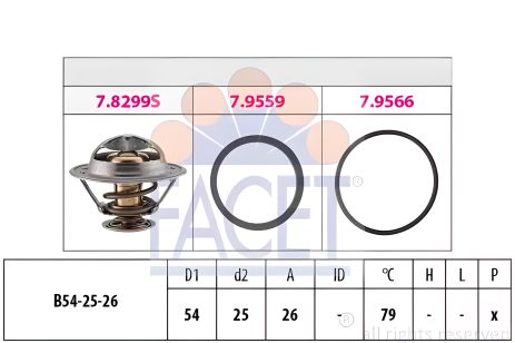 Термостат IVECO DAILY, OPEL MOVANO, FACET (78299) Advanced