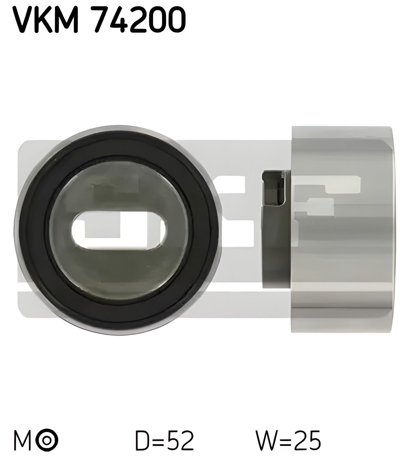 Ролик натяжителя ремня ГРМ KIA AVELLA, MAZDA DEMIO, SKF (VKM74200) Ролик натяжителя ремня ГРМ KIA AVELLA, MAZDA DEMIO, SKF (VKM74200)