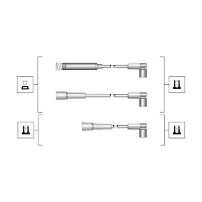 Комплект дротів запалювання FORD USA, OPEL ASTRA, MAGNETI MARELLI (941319170072)