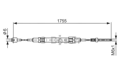 Трос стояночного тормоза BMW 5, BOSCH (1987477071) Трос стояночного тормоза BMW 5, BOSCH (1987477071)