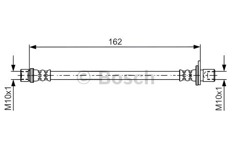 Гальмівний шланг для TOYOTA COROLLA від BOSCH (1987481638)