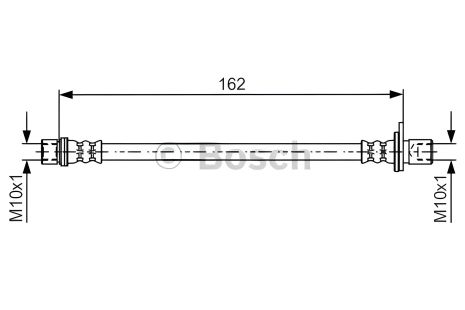 Гальмівний шланг для TOYOTA COROLLA від BOSCH (1987481638)
