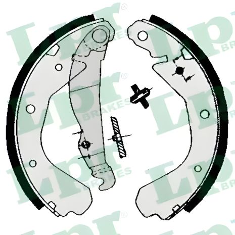 Комплект тормозных колодок OPEL NOVA, OPEL KADETT, LPR (04660) Комплект тормозных колодок OPEL NOVA, OPEL KADETT, LPR (04660)