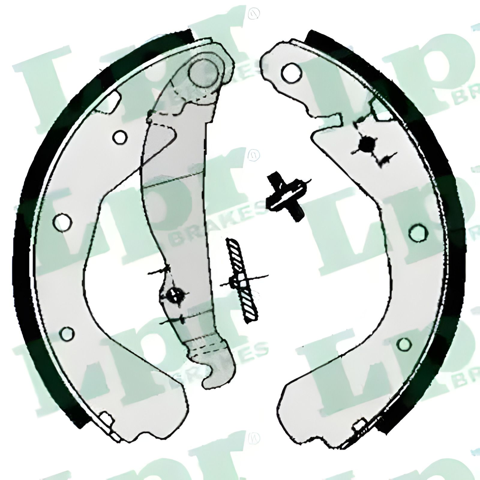 Комплект тормозных колодок OPEL NOVA, OPEL KADETT, LPR (04660) Комплект тормозных колодок OPEL NOVA, OPEL KADETT, LPR (04660)