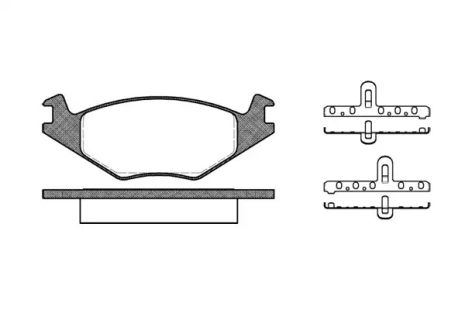 Комплект гальмівних колодок VW POLO, SEAT IBIZA, SEAT CORDOBA, WOKING (P071320)