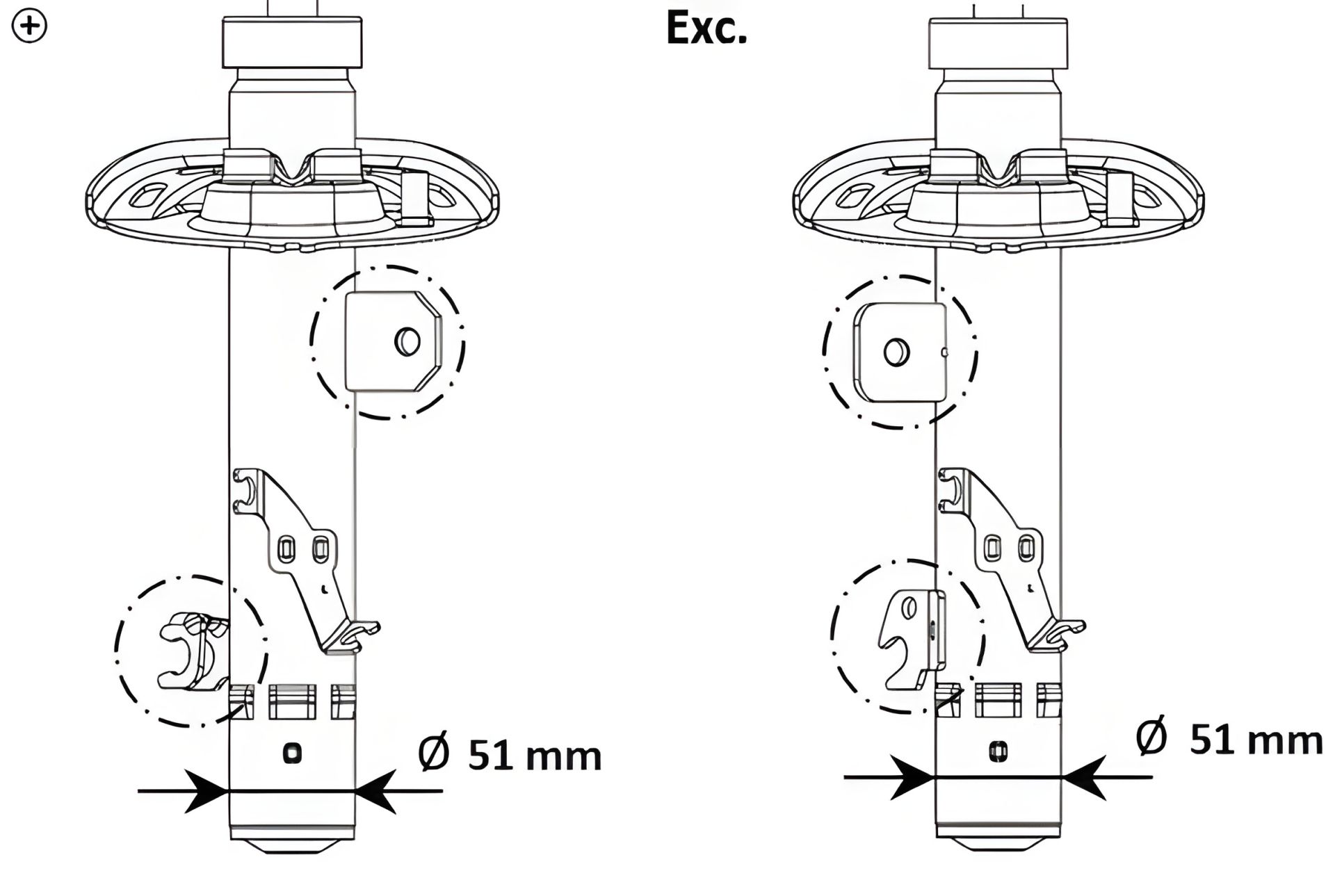 Передний амортизатор KAYABA для Peugeot 2008 13-Л. (газовый, модель 3338005) Передний амортизатор KAYABA для Peugeot 2008 13-Л. (газовый, модель 3338005)