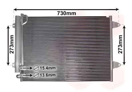 Конденсор кондиционера VW Passat (Van Wezel 58005225)