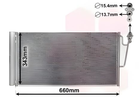 Конденсор для кондиционера MINI MINI, Van Wezel (06005363)