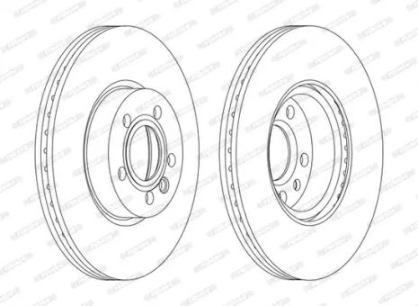 Диск гальмівний VW SHARAN, FORD GALAXY, FERODO (DDF1160C)