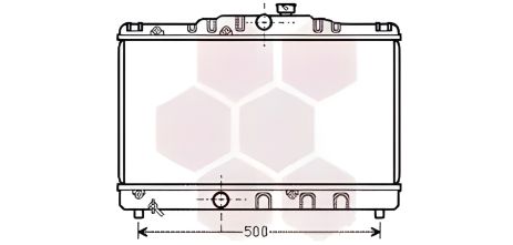 Радиатор двигателя TOYOTA COROLLA, Van Wezel (53002115) Радиатор двигателя TOYOTA COROLLA, Van Wezel (53002115)