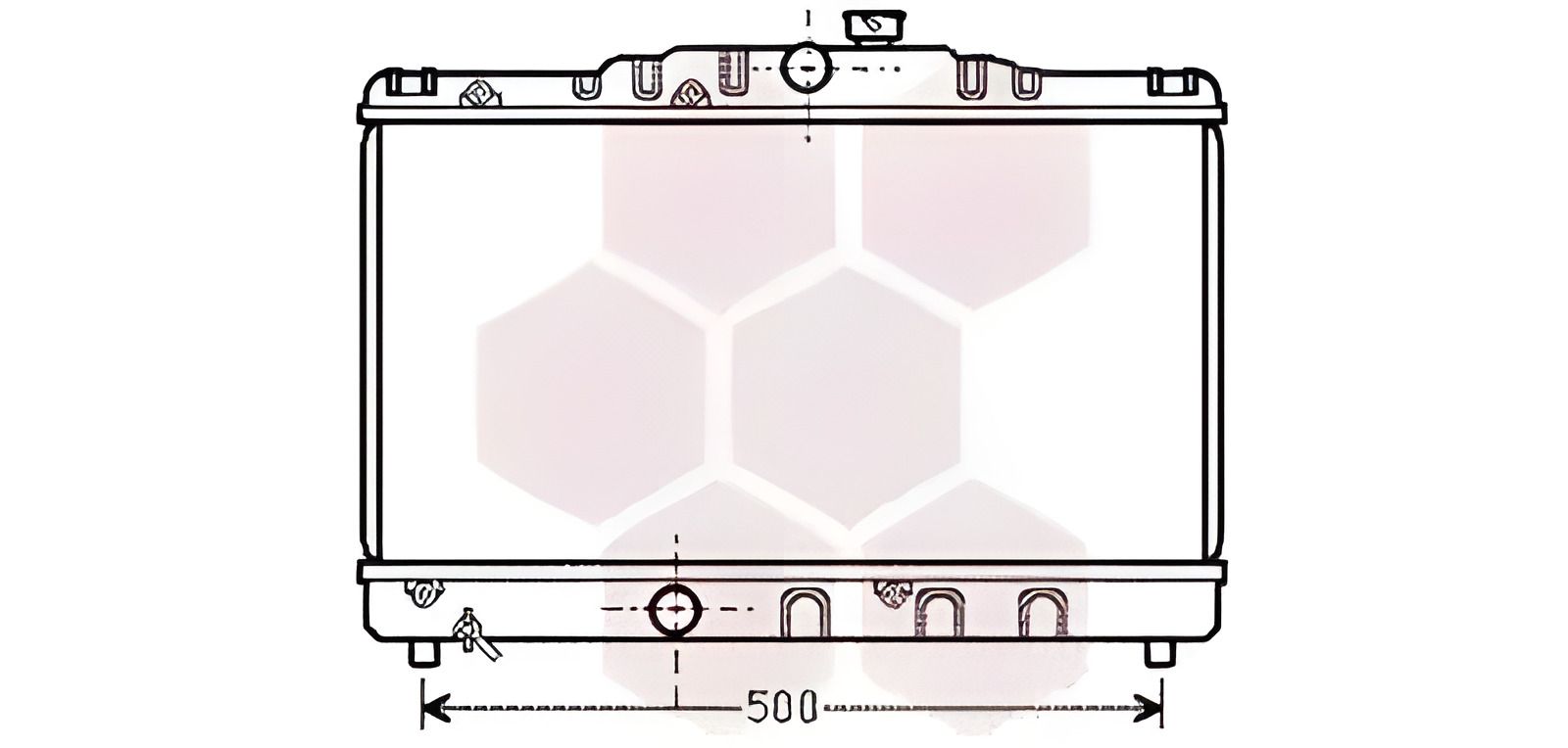 Радиатор двигателя TOYOTA COROLLA, Van Wezel (53002115) Радиатор двигателя TOYOTA COROLLA, Van Wezel (53002115)