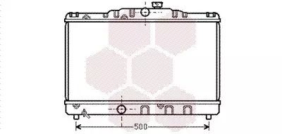 Радиатор охлаждения двигателя TOYOTA COROLLA, Van Wezel (53002115)