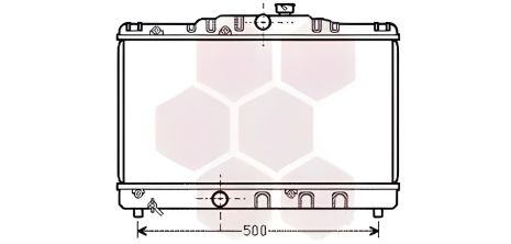 Радиатор охлаждения двигателя TOYOTA COROLLA, Van Wezel (53002115)