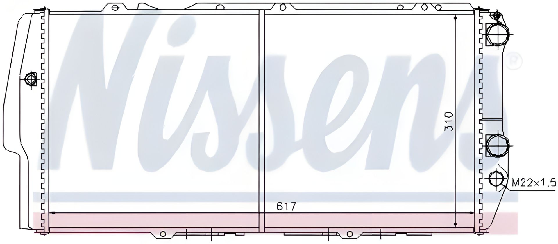 Охолодження двигуна радіатор AUDI 200, NISSENS (604781) Охолодження двигуна радіатор AUDI 200, NISSENS (604781)