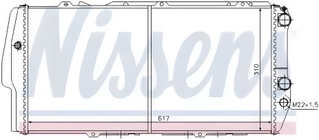 Радиатор двигателя для AUDI 200, NISSENS (604781) Радиатор двигателя для AUDI 200, NISSENS (604781)