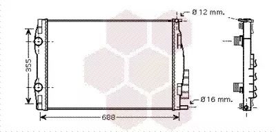 Renault Grand Scénic, Van Wezel (43002387) Радіатор охолодження двигуна