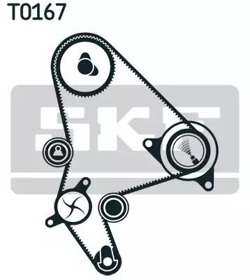 Помпа + комплект ременя ГРМ FIAT ULYSSE, LANCIA PHEDRA, SKF (VKMC03264)