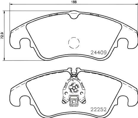 Комплект гальмівних колодок, дискове гальмо AUDI A6, BREMBO (P85145) - гальмівні системи Комплект гальмівних колодок, дискове гальмо AUDI A6, BREMBO (P85145) - гальмівні системи