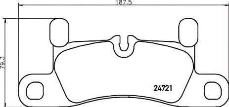 Комплект тормозных колодок для дискового тормоза PORSCHE CAYENNE от BREMBO (P65030)