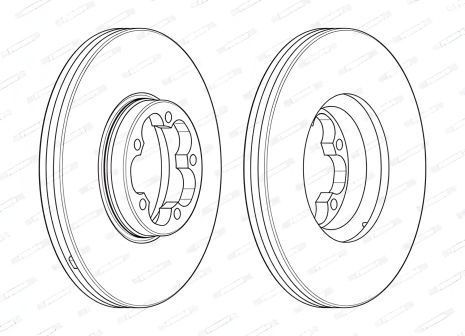 Гальмівний диск FORD TRANSIT FERODO (DDF24681)