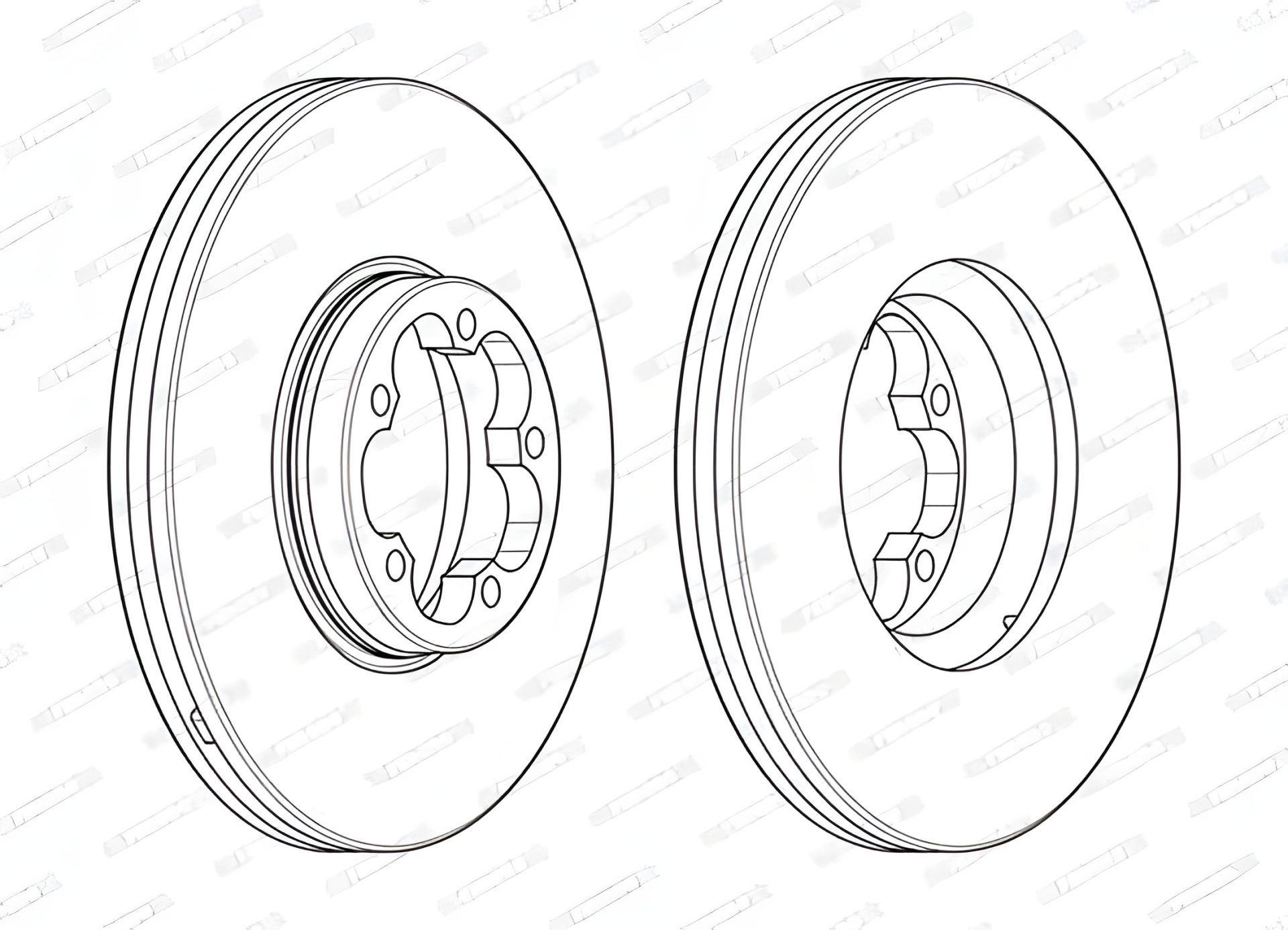 Гальмівний диск FORD TRANSIT FERODO (DDF24681) Гальмівний диск FORD TRANSIT FERODO (DDF24681)