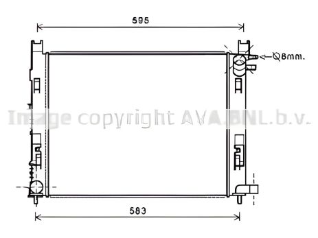 Радіатор охолодження двигуна RENAULT DOKKER, DACIA DUSTER, AVA COOLING (DAA2008) Радіатор охолодження двигуна RENAULT DOKKER, DACIA DUSTER, AVA COOLING (DAA2008)