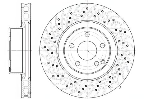 Гальмівний диск MERCEDES-BENZ S-CLASS, REMSA (678010) Гальмівний диск MERCEDES-BENZ S-CLASS, REMSA (678010)