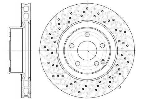 Тормозной диск MERCEDES-BENZ S-CLASS, REMSA (678010)