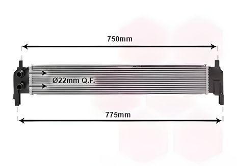 Охолоджувальний радіатор для двигуна SEAT ATECA, SKODA OCTAVIA, Van Wezel (58012703) Охолоджувальний радіатор для двигуна SEAT ATECA, SKODA OCTAVIA, Van Wezel (58012703)