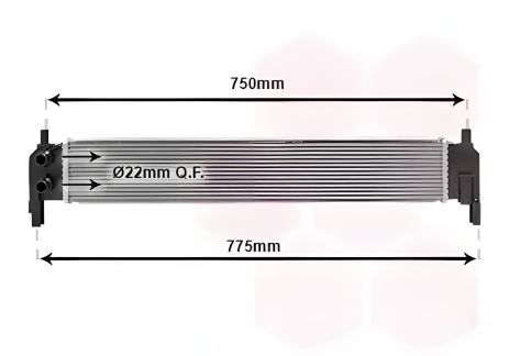 Двигательный радиатор охлаждения для SEAT ATECA, SKODA OCTAVIA, Van Wezel (58012703)