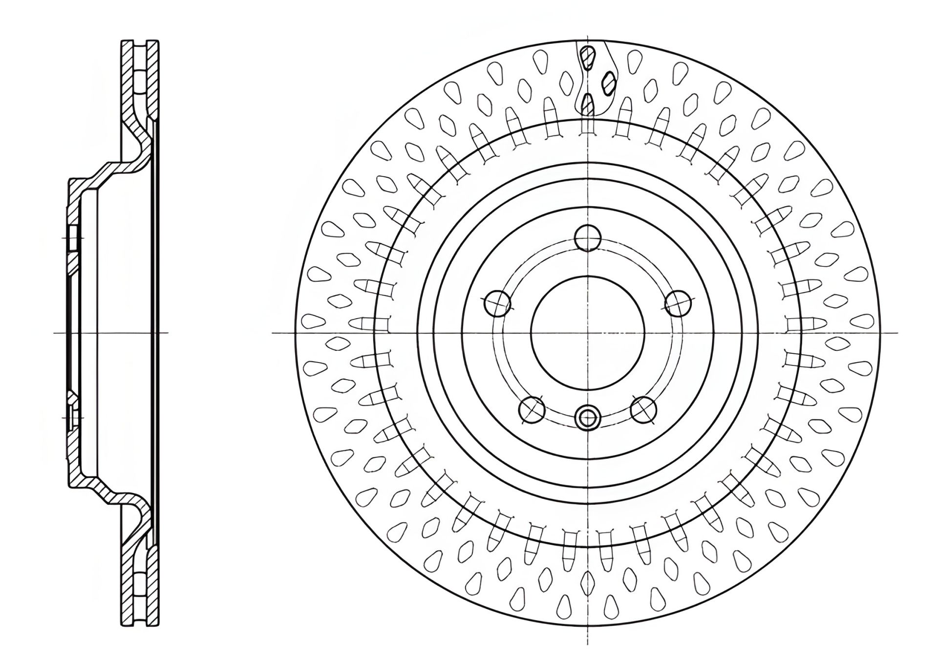 Тормозной диск для MERCEDES-BENZ GLS, REMSA (6163510) Тормозной диск для MERCEDES-BENZ GLS, REMSA (6163510)