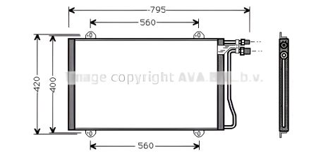 Конденсор кондиціонера радіатор MERCEDES-BENZ SPRINTER, AVA COOLING (MS5219) Конденсор кондиціонера радіатор MERCEDES-BENZ SPRINTER, AVA COOLING (MS5219)