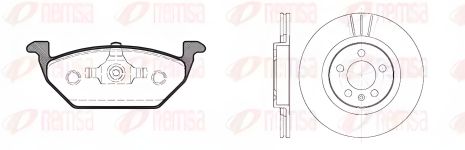 Гальмівний комплект з 2 дисків і 4 колодок SEAT LEON, VW BORA, REMSA (863300) Гальмівний комплект з 2 дисків і 4 колодок SEAT LEON, VW BORA, REMSA (863300)