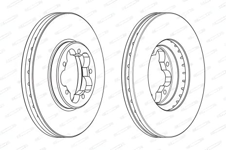 FORD TRANSIT, гальмівний диск, FERODO (DDF2469) FORD TRANSIT, гальмівний диск, FERODO (DDF2469)