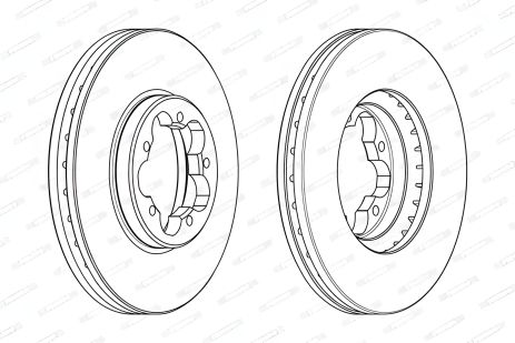 FORD TRANSIT, гальмівний диск, FERODO (DDF2469)