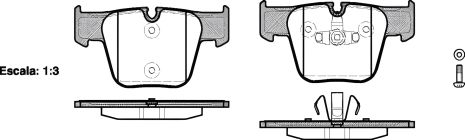 Комплект тормозных колодок, дисковый тормоз для MERCEDES-BENZ S-CLASS, REMSA (121800) Комплект тормозных колодок, дисковый тормоз для MERCEDES-BENZ S-CLASS, REMSA (121800)