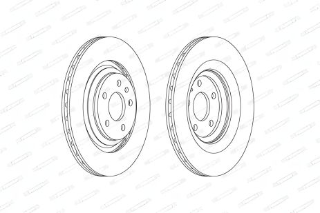 Тормозной диск для AUDI A6, FERODO (DDF2546C)