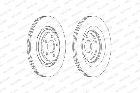Диск гальмівний AUDI A6, FERODO (DDF2546C)