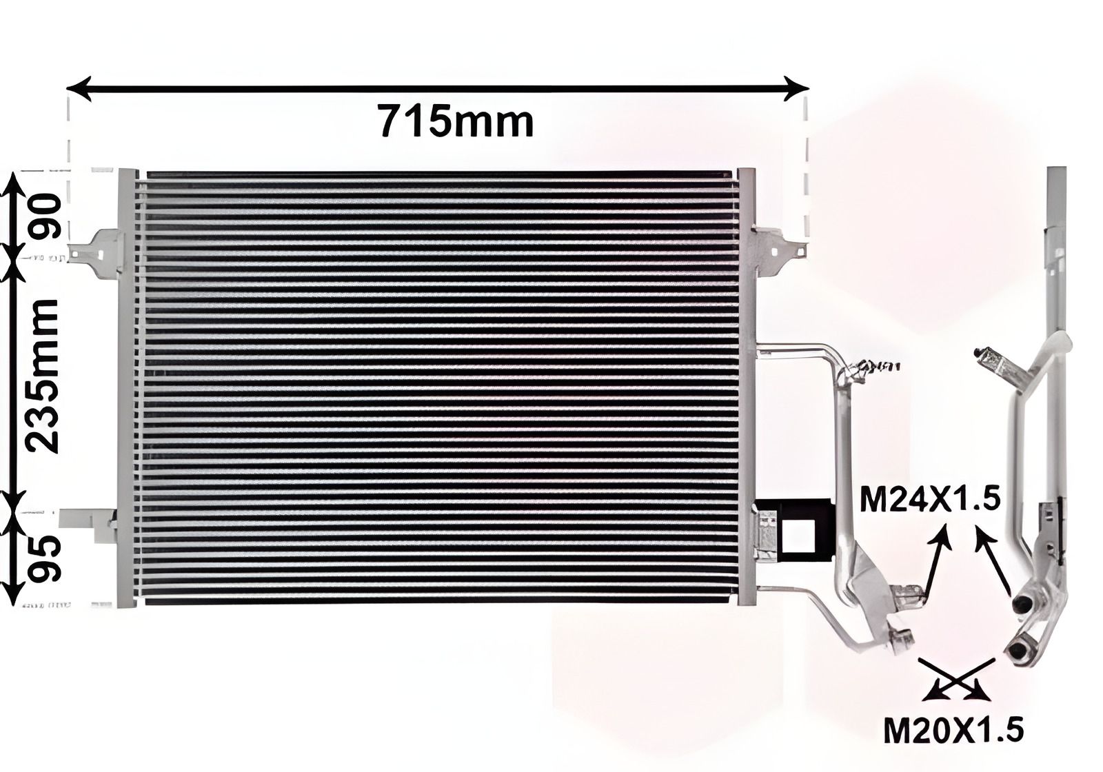 Радіатор, конденсор кондиціонера Van Wezel VW PASSAT, AUDI A4 (03005140) Радіатор, конденсор кондиціонера Van Wezel VW PASSAT, AUDI A4 (03005140)
