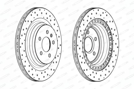 Гальмівний диск MERCEDES-BENZ M-CLASS, FERODO (DDF2205C) Гальмівний диск MERCEDES-BENZ M-CLASS, FERODO (DDF2205C)