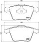 Дисковые тормозные колодки FORD AUSTRALIA, VOLVO V60, BREMBO (P24077)