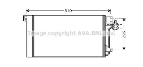 Радіатор, кондиціонер кондиціонера VW, охолодження AVA (VNA5236D)