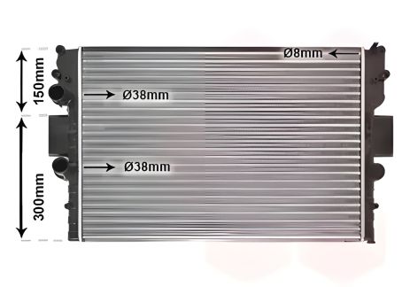 Охолоджувач радіатора Van Wezel (28002087) Охолоджувач радіатора Van Wezel (28002087)