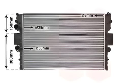 Радиатор охлаждения двигателя Van Wezel (28002087)