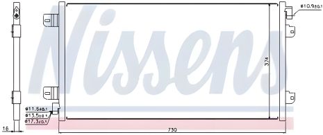 Конденсор кондиціонера, радіатор NISSAN INTERSTAR, OPEL MOVANO, NISSENS (94659) Конденсор кондиціонера, радіатор NISSAN INTERSTAR, OPEL MOVANO, NISSENS (94659)