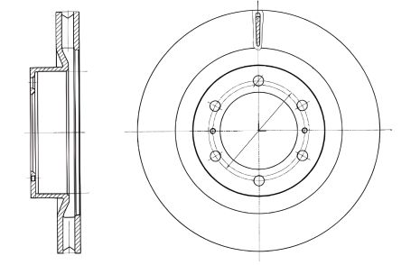 Тормозной диск для LEXUS GX, TOYOTA LAND CRUISER, REMSA (6133110)