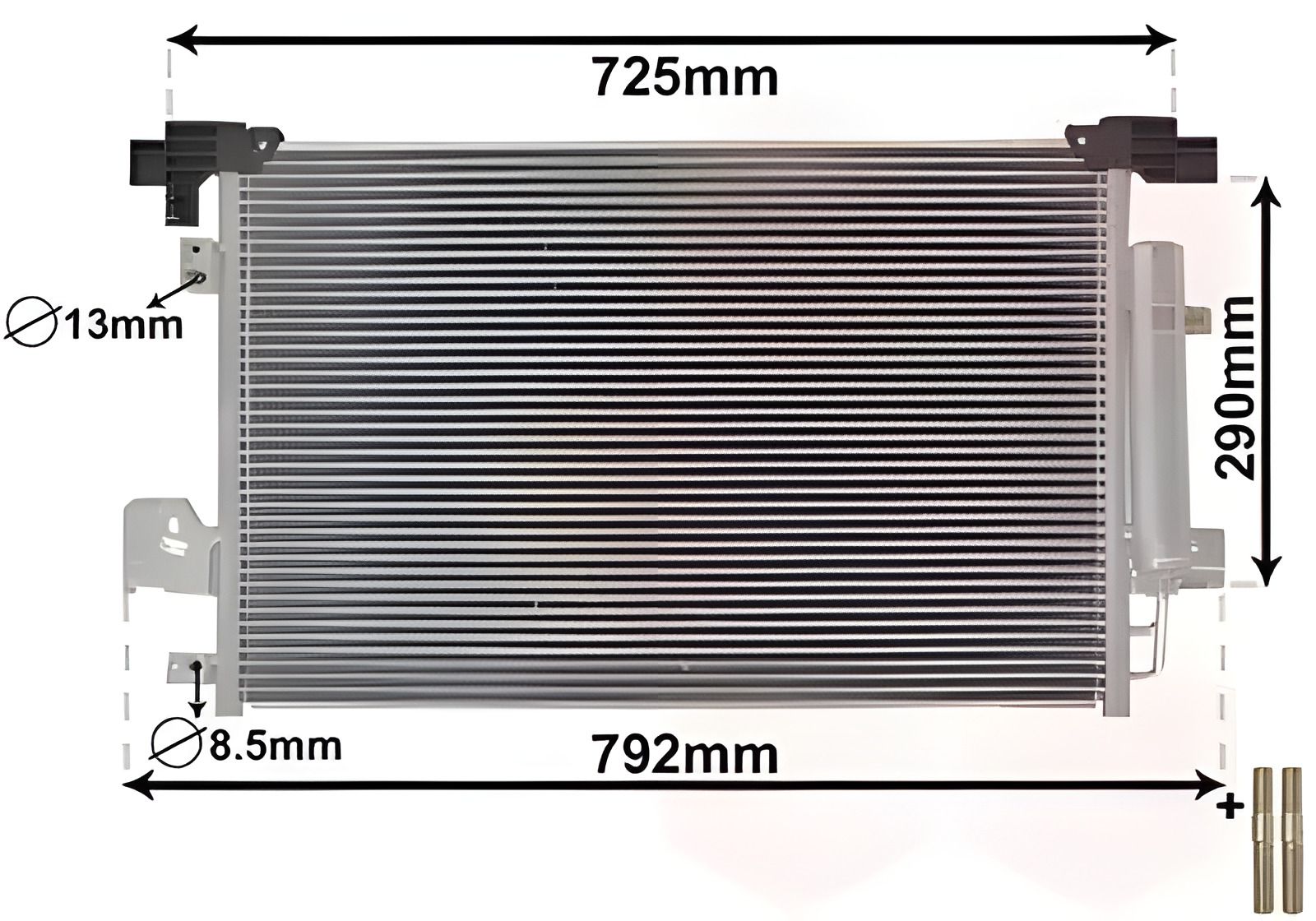 Радіатор, конденсор кондиціонера MITSUBISHI ASX, PEUGEOT 4008, Van Wezel (32005210) спеціальна версія Радіатор, конденсор кондиціонера MITSUBISHI ASX, PEUGEOT 4008, Van Wezel (32005210) спеціальна версія