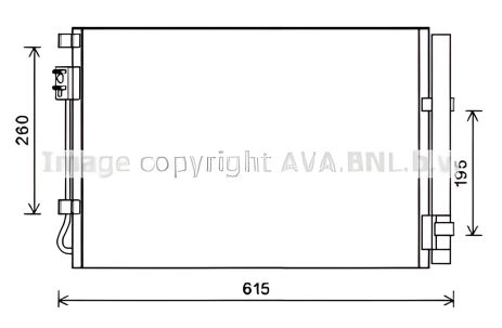 Конденсор кондиционера KIA RIO, HYUNDAI ACCENT, AVA COOLING (HY5269D) Конденсор кондиционера KIA RIO, HYUNDAI ACCENT, AVA COOLING (HY5269D)